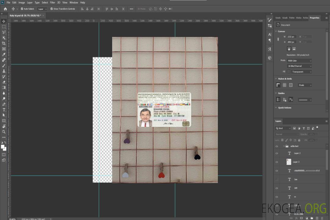 Photolook permis de conduire international DEVANT template Photolook permis de conduire international DEVANT template